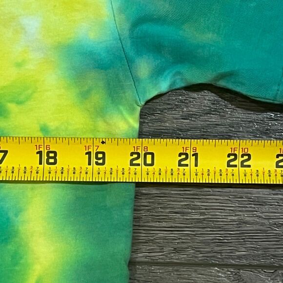 Oakland Athletics Tie‑Dye Jerry Garcia Grateful Dead Tee Green/Yellow Medium - Picture 7 of 8